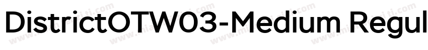 DistrictOTW03-Medium Regular字体转换